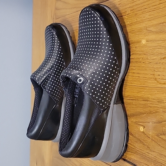 Akesso women's 8.5 Helia clog black and gray polka dot professional nurs… - Picture 1 of 7